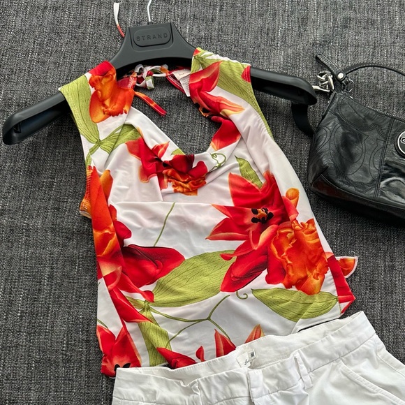 Multicolor Open Back Top - Picture 1 of 6